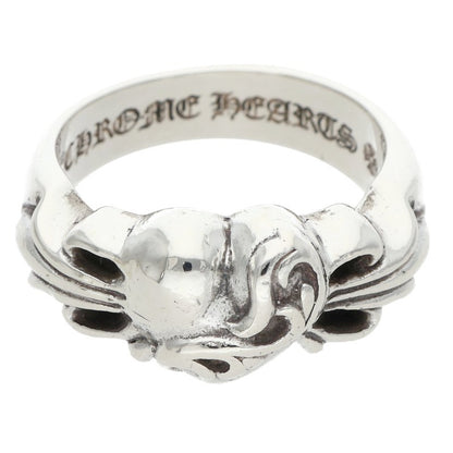 Chrome Hearts Floral Heart Silver Ring Size JP 24