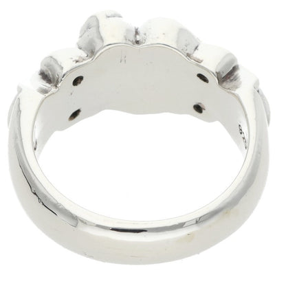 Chrome Hearts Floral Heart Silver Ring Size JP 24