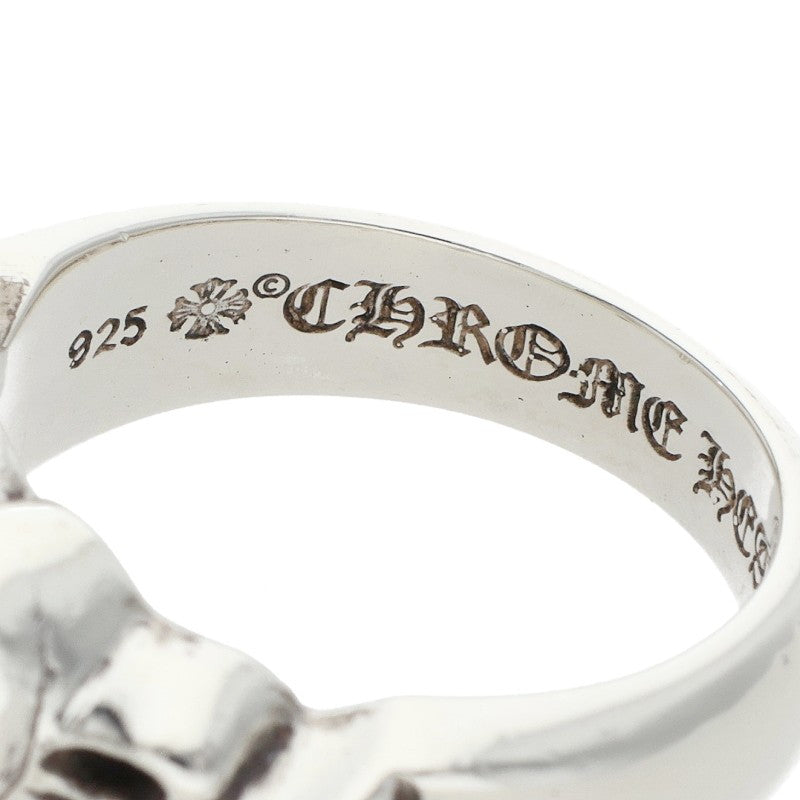 Chrome Hearts Floral Heart Silver Ring Size JP 24