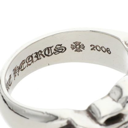Chrome Hearts Floral Heart Silver Ring Size JP 24