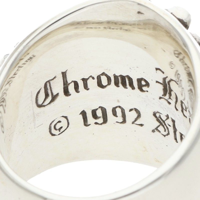 Chrome Hearts Keeper Sterling Silver Ring Size JP 12