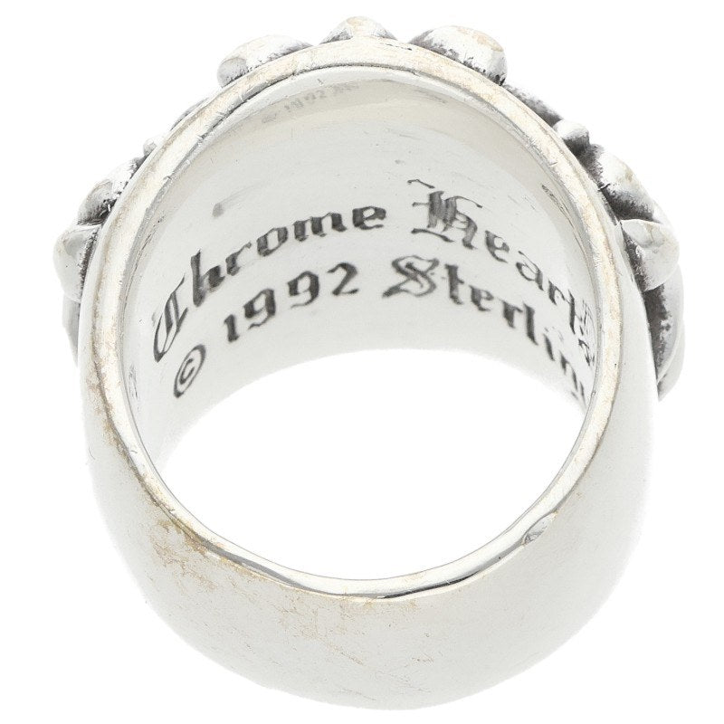 Chrome Hearts Keeper Sterling Silver Ring Size JP 10