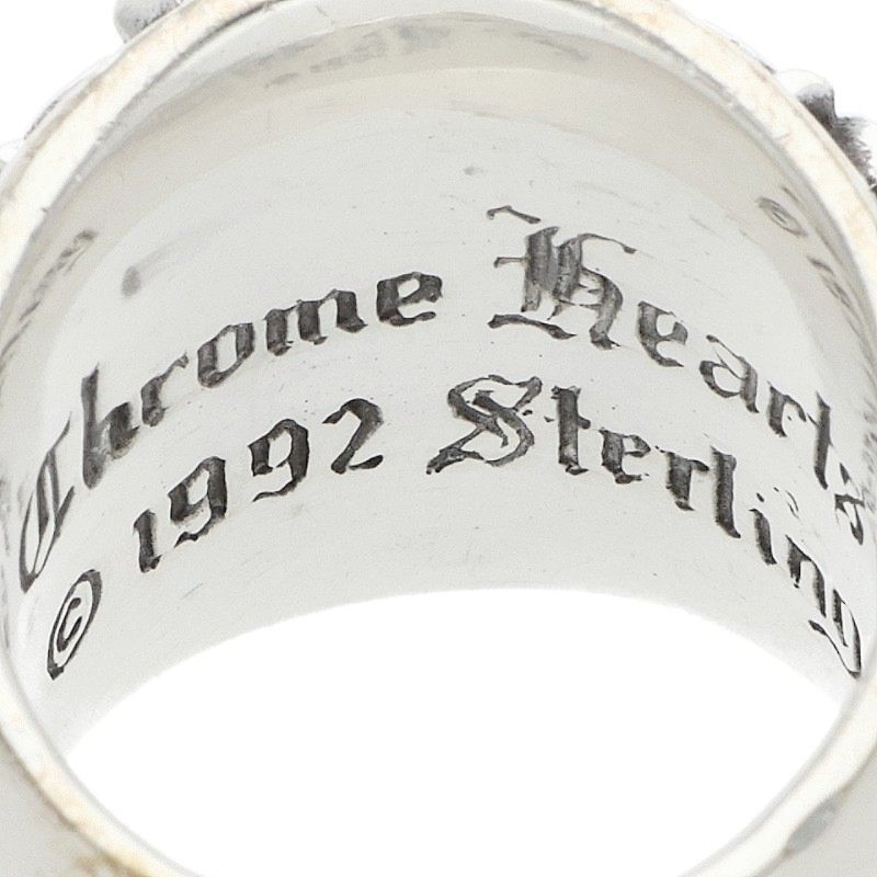 Chrome Hearts Keeper Sterling Silver Ring Size JP 10