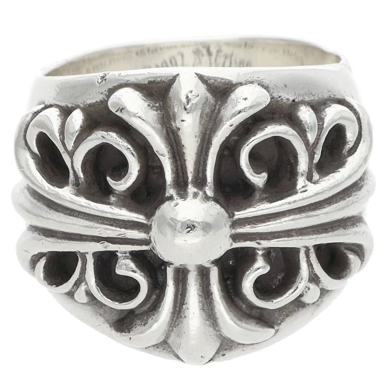 Chrome Hearts KEEPER Sterling Silver Ring Size JP 17
