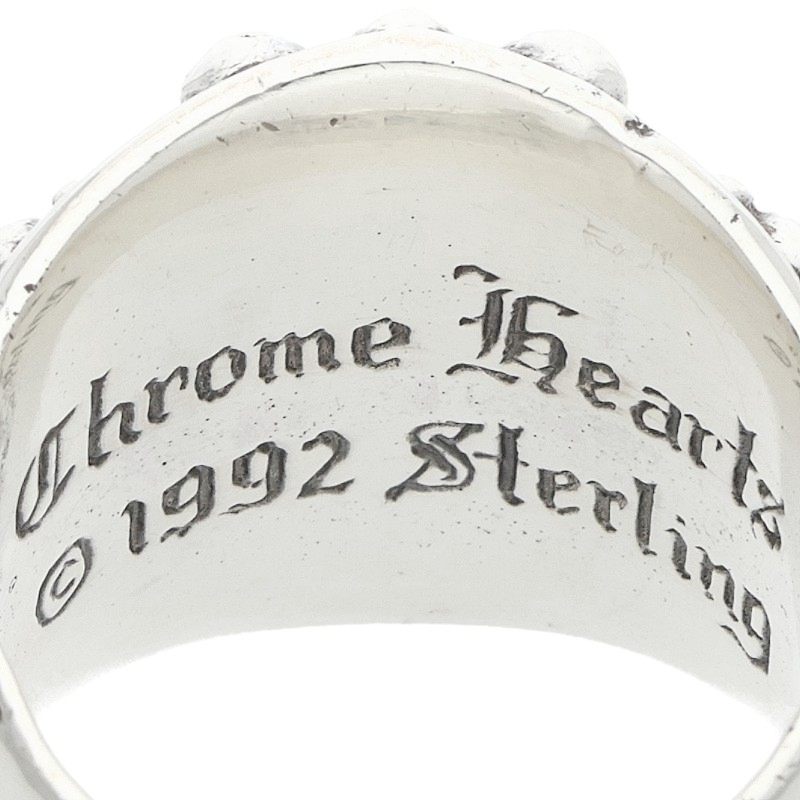 Chrome Hearts KEEPER Sterling Silver Ring Size JP 17