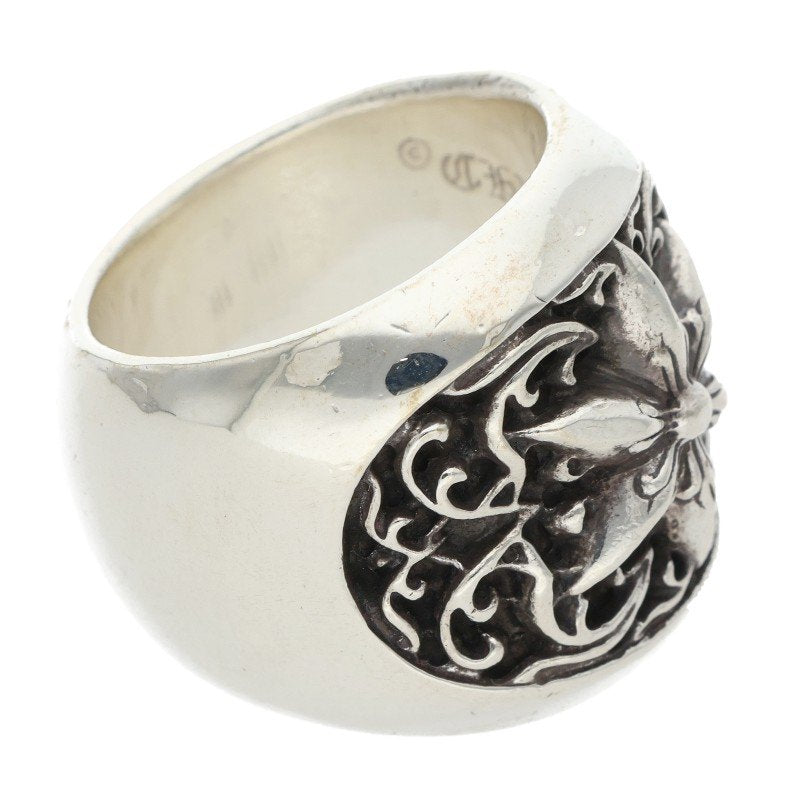 Chrome Hearts Classic Oval Star Silver Ring Size JP 19