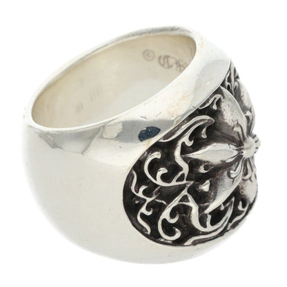 Chrome Hearts Classic Oval Star Silver Ring Size JP 19