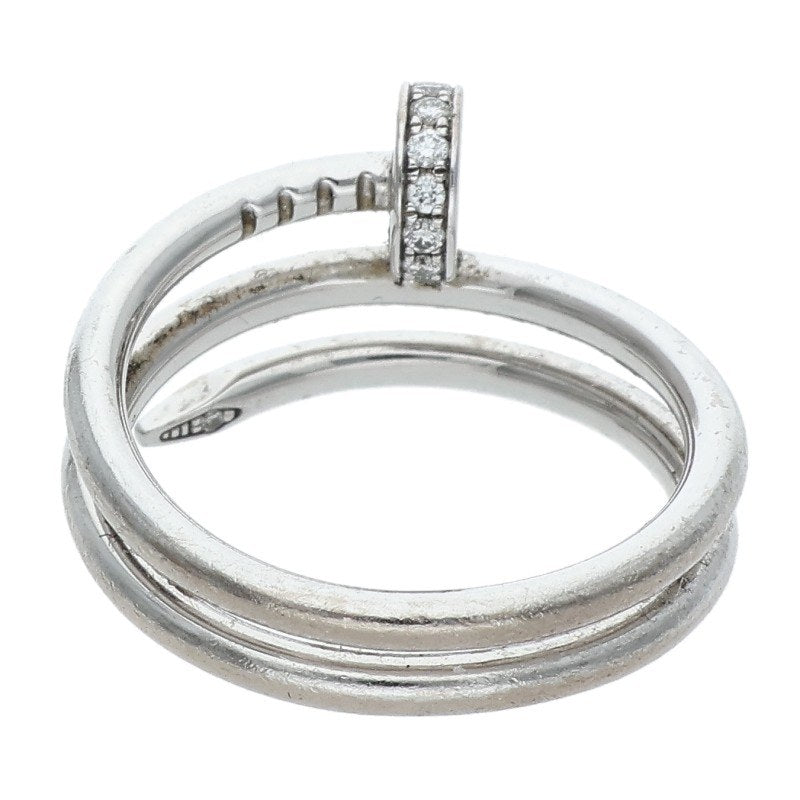 Cartier Juste Un Clou K18WG Diamond Double Ring Size JP 10