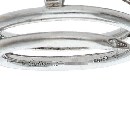 Cartier Juste Un Clou K18WG Diamond Double Ring Size JP 10