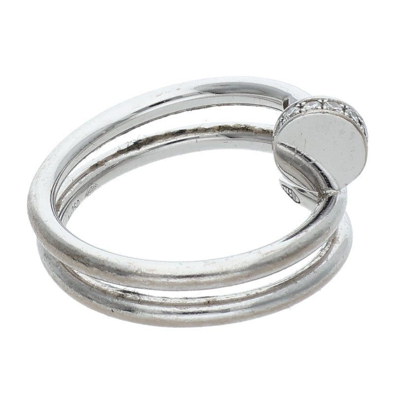 Cartier Juste Un Clou K18WG Diamond Double Ring Size JP 10