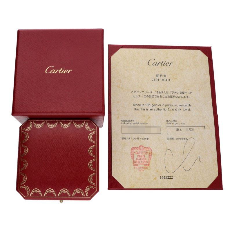 Cartier Juste Un Clou K18WG Diamond Double Ring Size JP 10