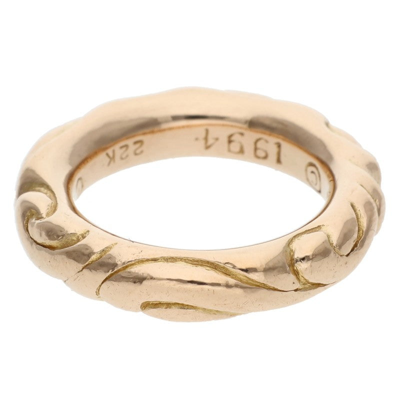 Chrome Hearts 22K Scroll Band Gold Ring Size JP 9.5