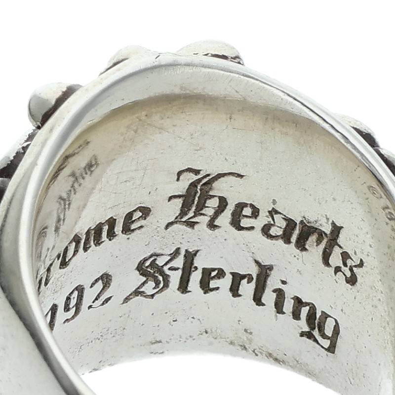 Chrome Hearts Keeper Sterling Silver Ring Size JP 11