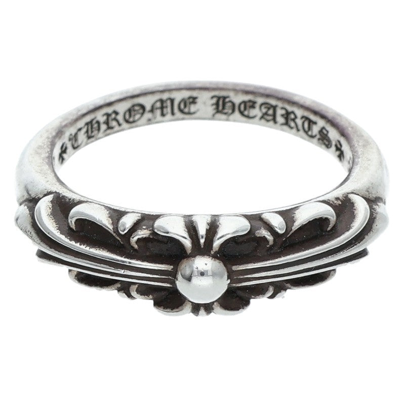 Chrome Hearts BABY CLASSIC Floral Silver Ring Size JP 16