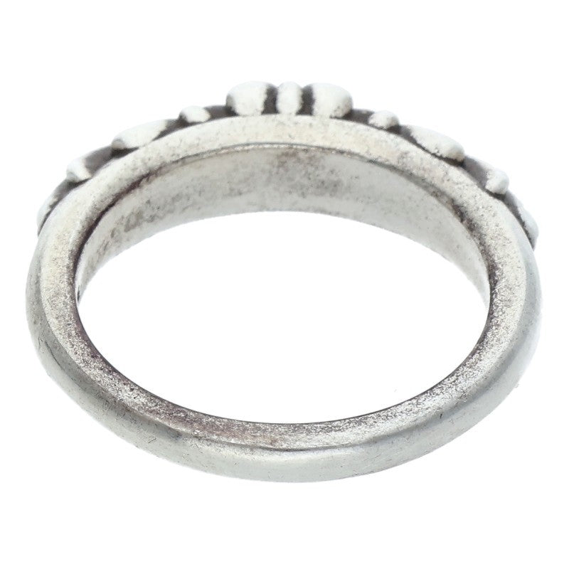Chrome Hearts BABY CLASSIC Floral Silver Ring Size JP 16