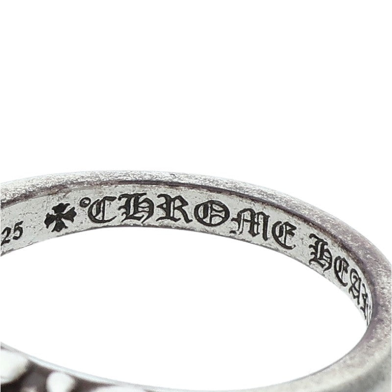 Chrome Hearts BABY CLASSIC Floral Silver Ring Size JP 16