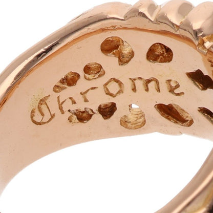 Chrome Hearts 22K 5PT Diamond Gold Ring Size JP 20.5