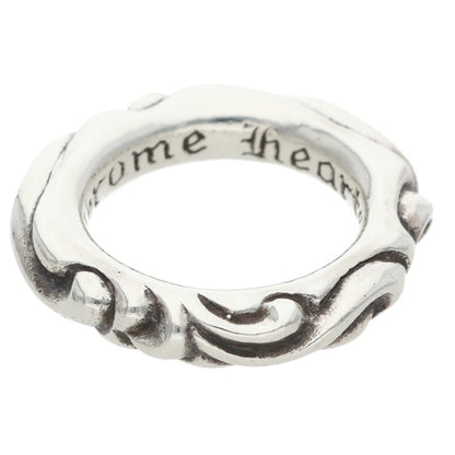 Chrome Hearts SCRL BAND Scroll Silver Ring Size JP 9