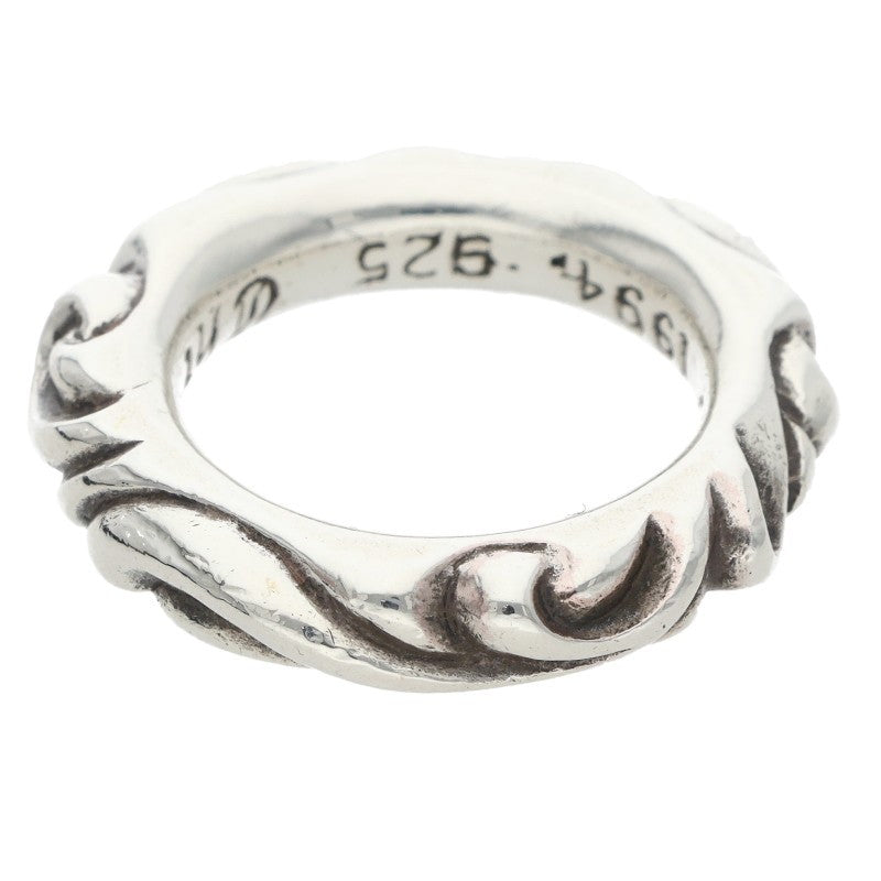 Chrome Hearts SCRL BAND Scroll Silver Ring Size JP 9