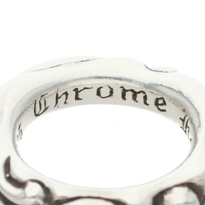 Chrome Hearts SCRL BAND Scroll Silver Ring Size JP 9