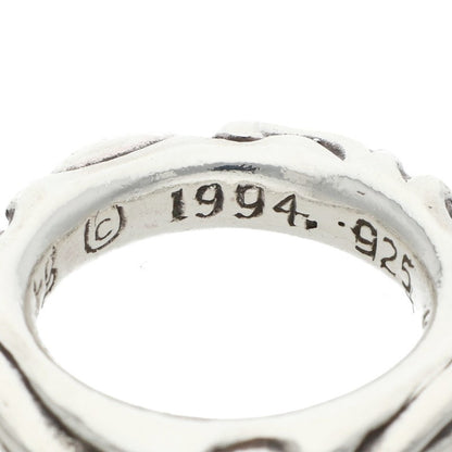 Chrome Hearts SCRL BAND Scroll Silver Ring Size JP 9