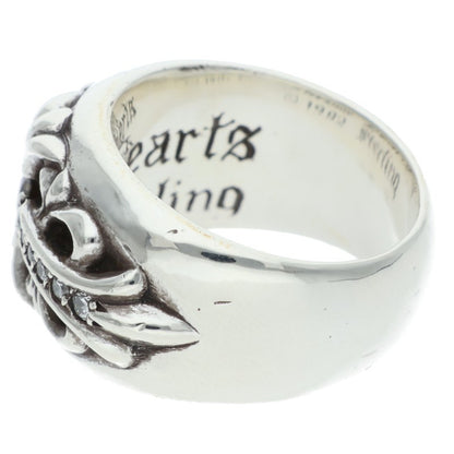 Chrome Hearts FLRL CRS P DMND Pave Diamond Ring Size JP 13