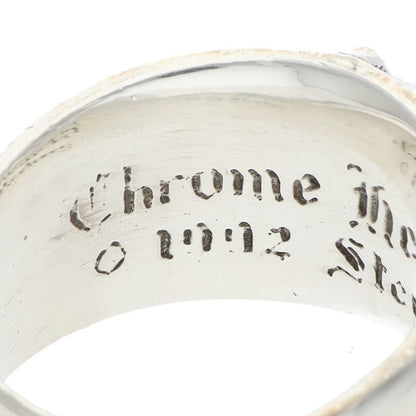 Chrome Hearts FLRL CRS Floral Cross Ring Size JP 18