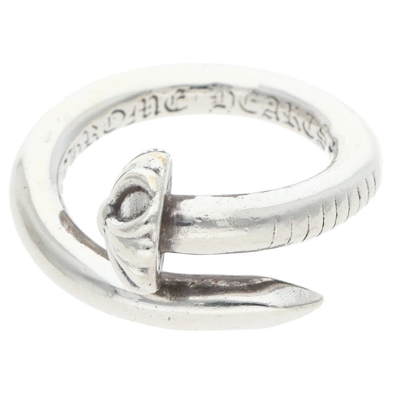 Chrome Hearts NAIL CRSBALL Sterling Silver Ring Size JP 7
