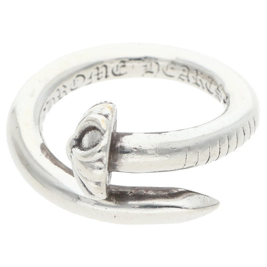 Chrome Hearts NAIL CRSBALL Sterling Silver Ring Size JP 7