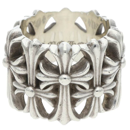 Chrome Hearts Cemetery Cross Silver Ring Size JP 24.5
