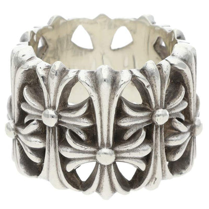 Chrome Hearts Cemetery Cross Silver Ring Size JP 24.5