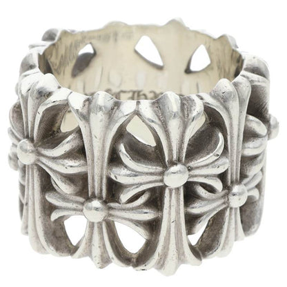 Chrome Hearts Cemetery Cross Silver Ring Size JP 24.5