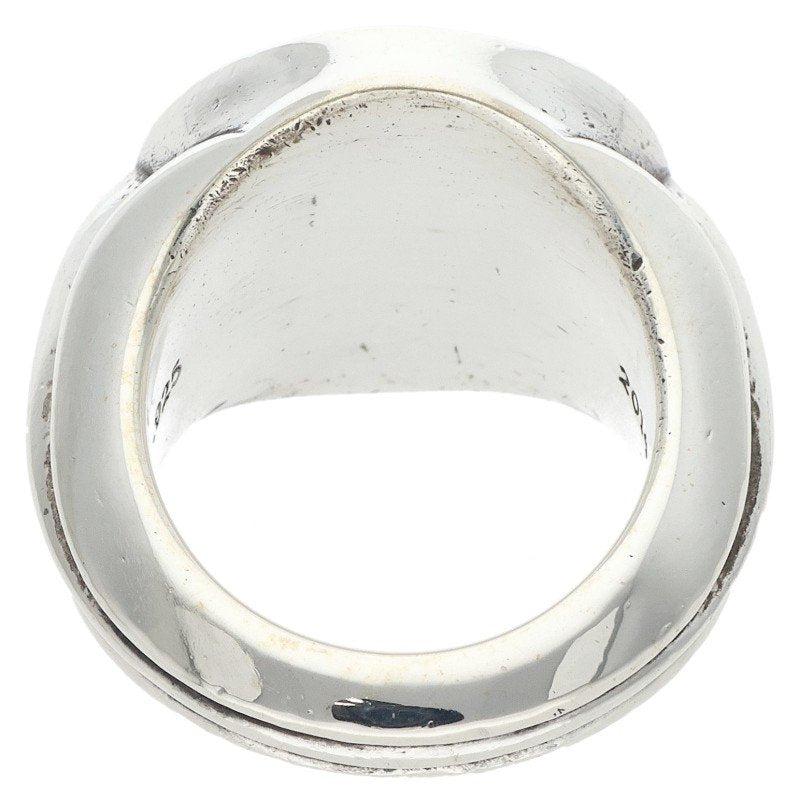 Chrome Hearts SEAL STAMP CH PLS Silver Ring Size JP 14.5