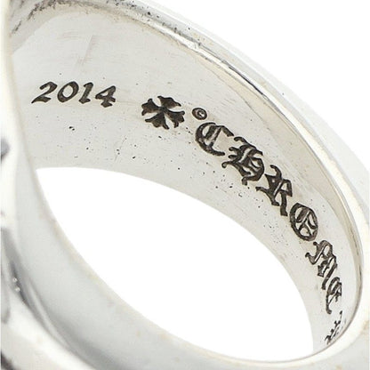 Chrome Hearts SEAL STAMP CH PLS Silver Ring Size JP 14.5