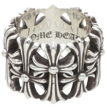 Chrome Hearts CEMETERY 925 Silver Cross Ring Size JP 29