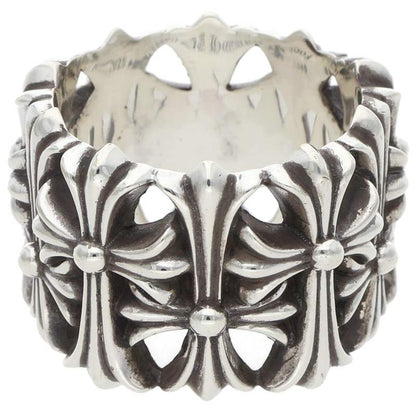 Chrome Hearts CEMETERY 925 Silver Cross Ring Size JP 29