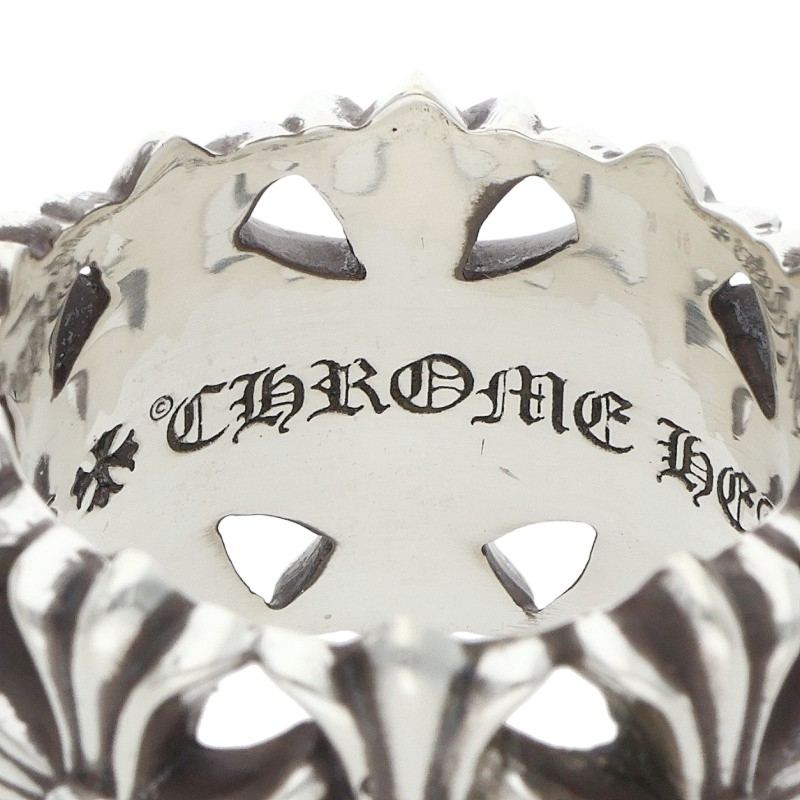 Chrome Hearts CEMETERY 925 Silver Cross Ring Size JP 29