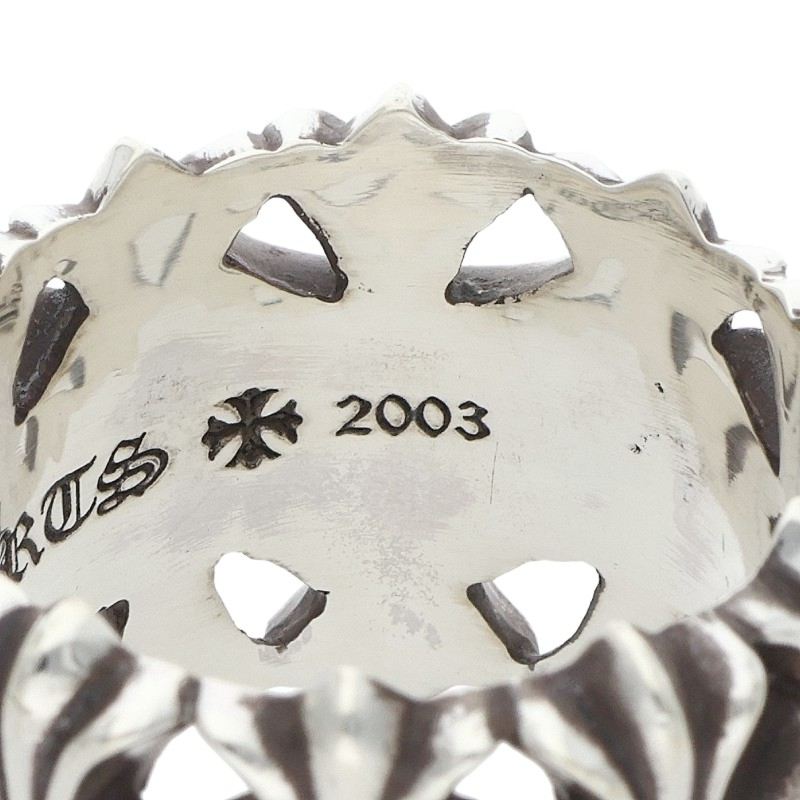 Chrome Hearts CEMETERY 925 Silver Cross Ring Size JP 29