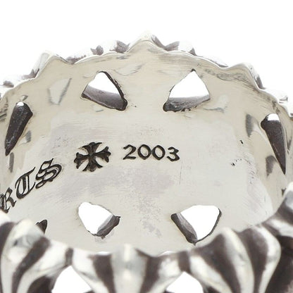 Chrome Hearts CEMETERY 925 Silver Cross Ring Size JP 29