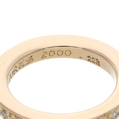 Chrome Hearts 22K TFL Original Pave Gold Ring Size JP 6