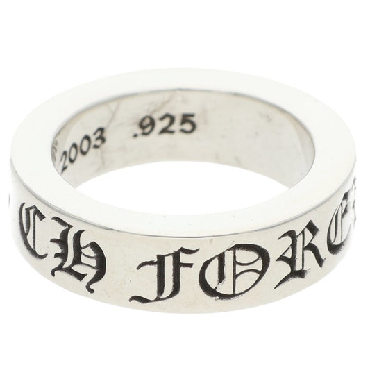 Chrome Hearts 6mm SPACER FOREVER Ring Silver Size JP 11.5