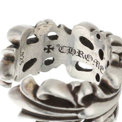 Chrome Hearts DBL FLRL CRS Double Cross Ring Size JP 14