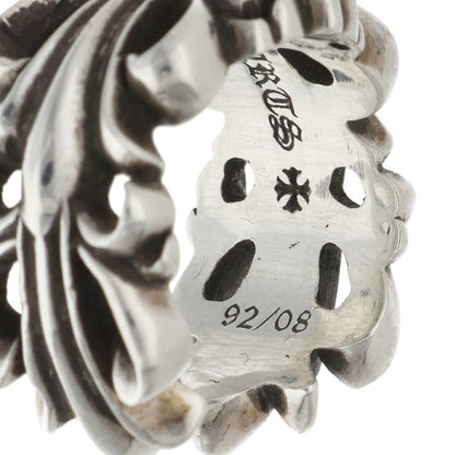 Chrome Hearts DBL FLRL CRS Double Cross Ring Size JP 14