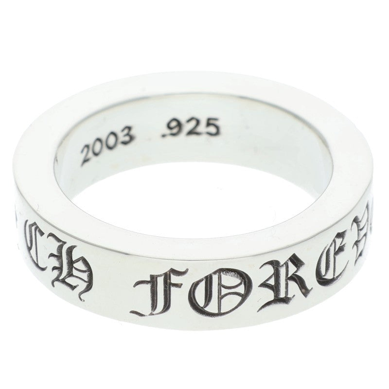 Chrome Hearts 6mm SPACER FUCKYOU Silver Ring Size JP 18