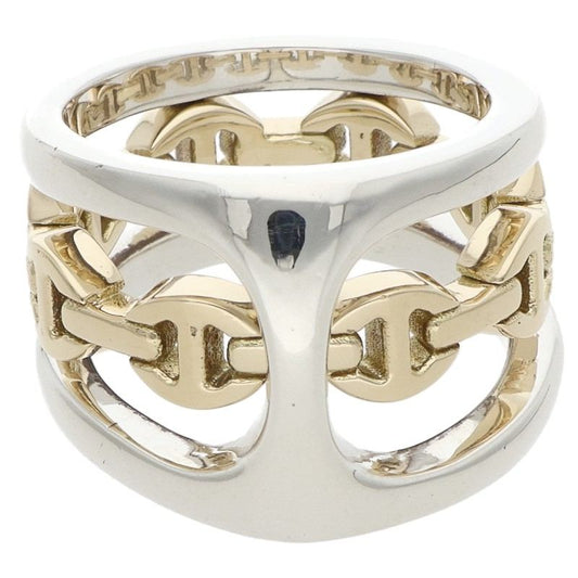 HOORSENBUHS K18YG Silver Combo Ring Size JP 13