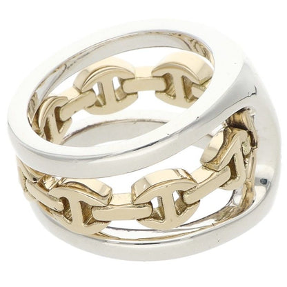 HOORSENBUHS K18YG Silver Combo Ring Size JP 13