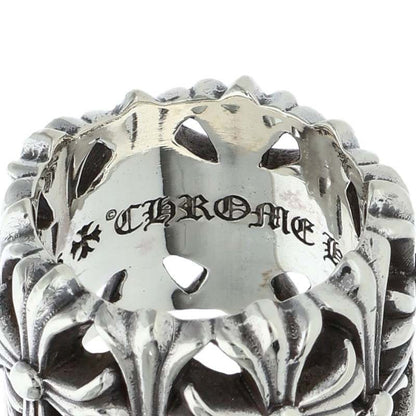Chrome Hearts CEMETERY Cross Silver Ring Size JP 15.5