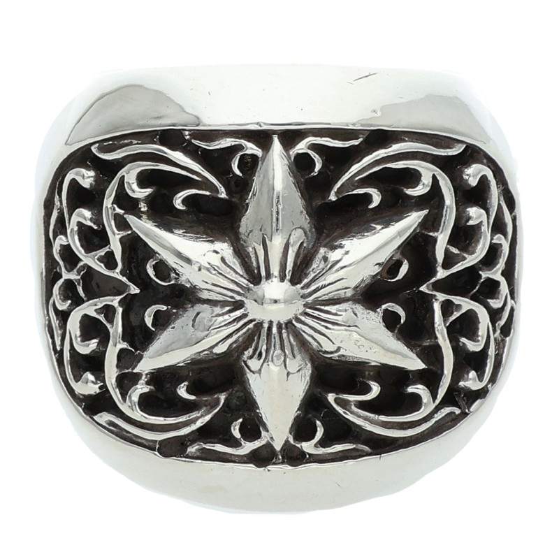 Chrome Hearts CLSSC OVAL STAR Silver Ring Size JP 16