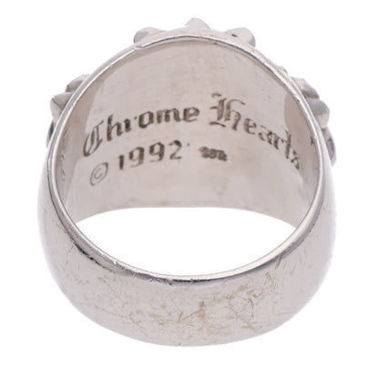 Chrome Hearts 18K Pave Diamond Keeper Ring Size JP 23.5