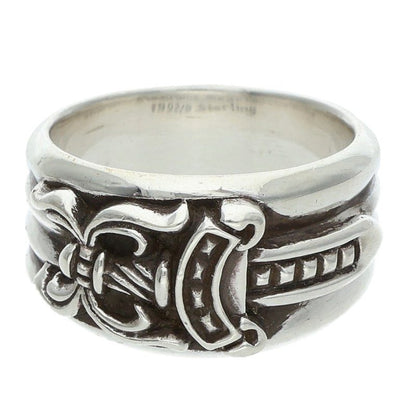 Chrome Hearts Dagger Sterling Silver Ring Size JP 24